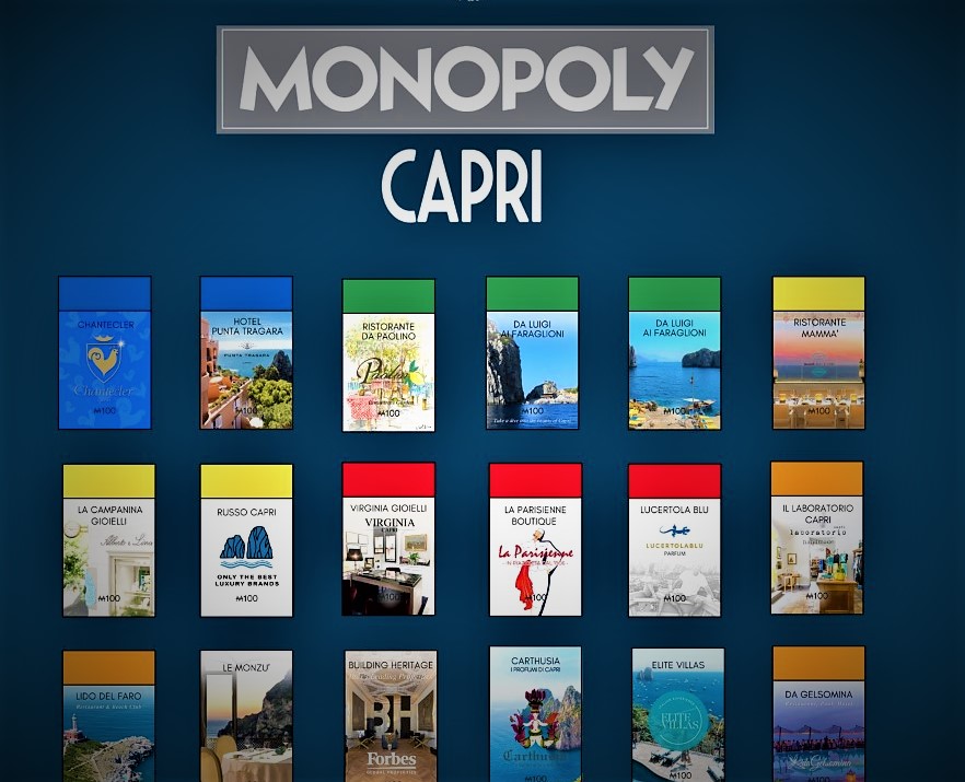 Al momento stai visualizzando Monopoly Capri: party il 17 giugno a Villa Castiglione