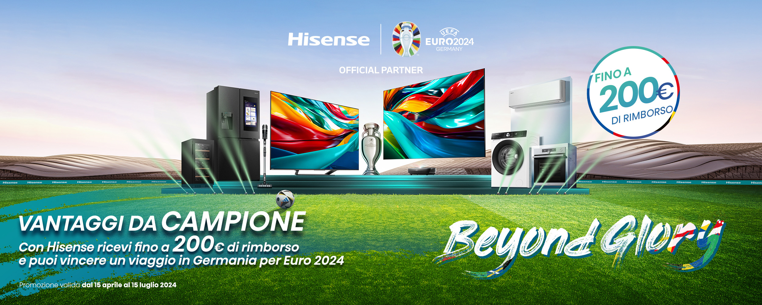 Al momento stai visualizzando Euro 2024 e Hisense: come vincere biglietti per Spagna-Italia