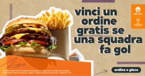 Scopri di più sull'articolo Cibo e calcio: la ricetta vincente Just Eat per la Champions League 2025