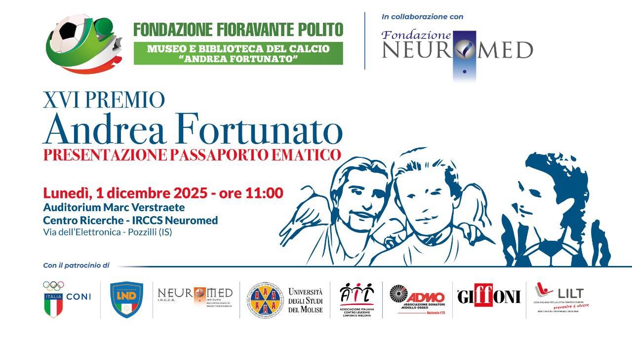 Prevenzione nello sport: focus su calcio e salute lunedì 1 dicembre in Molise